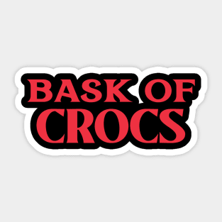 Bask of Crocs Collective Animal Nouns Sticker